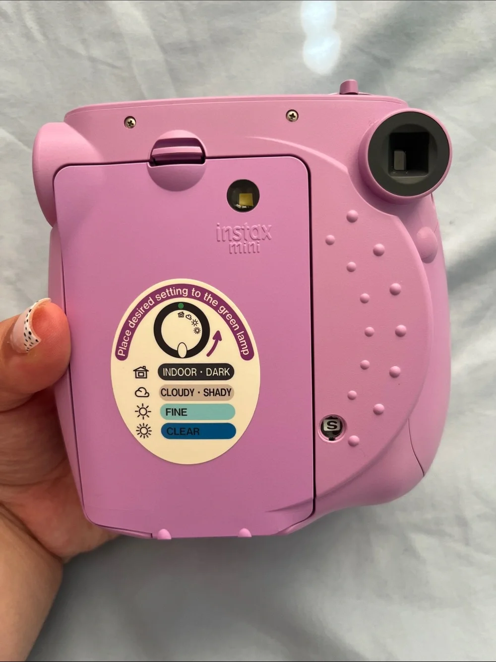 Fujifilm Instax Mini Instant Camera with Matching purple case